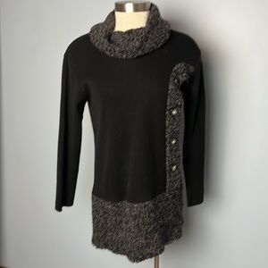 Putorti Knit Sweater Tunic/Dress with cowl neck